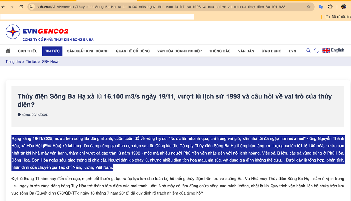Chân dung "sếp lớn" Thủy điện Sông Ba Hạ phải nghỉ phép để làm việc với cơ quan chức năng- Ảnh 1.
