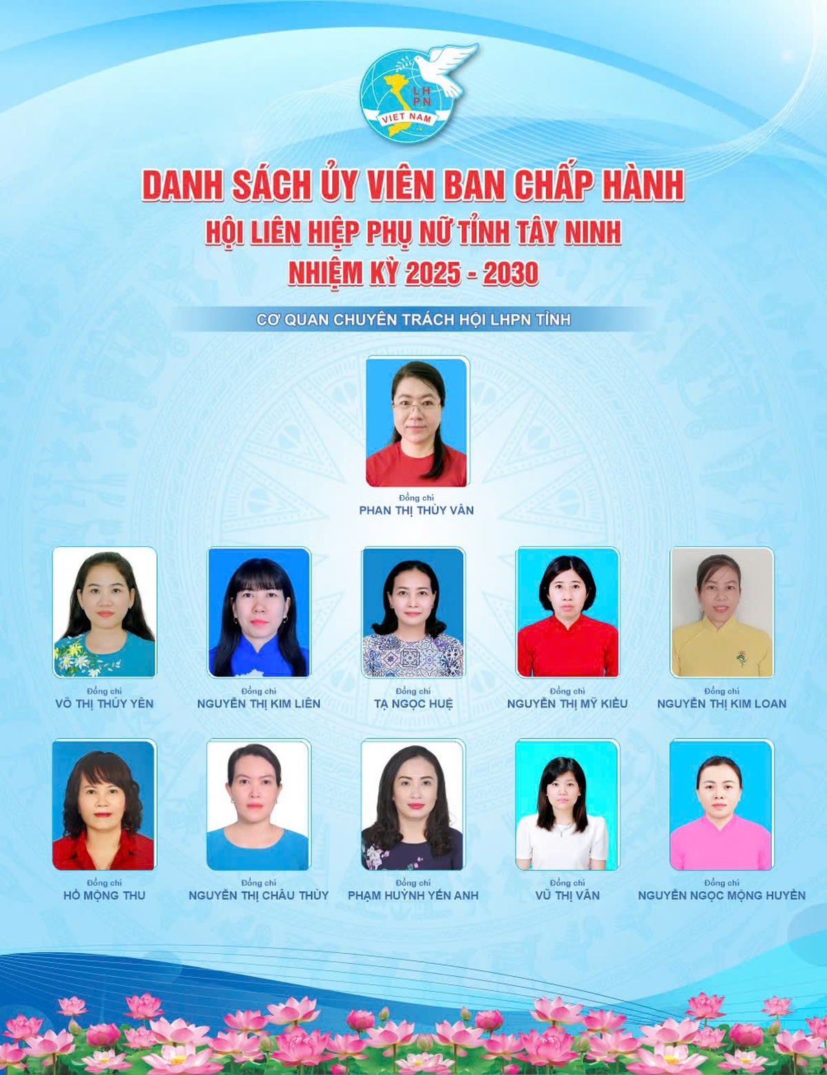 Infographic: Bà Phan Thị Thùy Vân làm Chủ tịch Hội LHPN tỉnh Tây Ninh nhiệm kỳ 2025-2030- Ảnh 4.