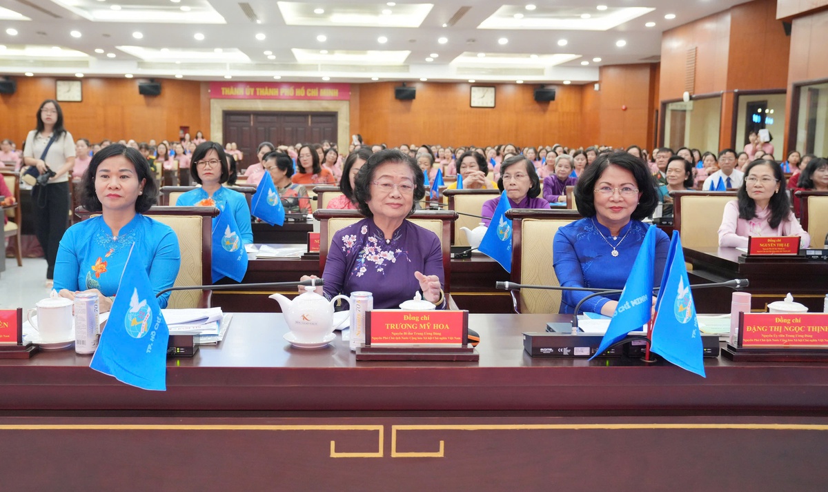 Chủ tịch Hội LHPN Việt Nam Nguyễn Thị Tuyến dự Đại hội Đại biểu Phụ nữ TPHCM- Ảnh 1.