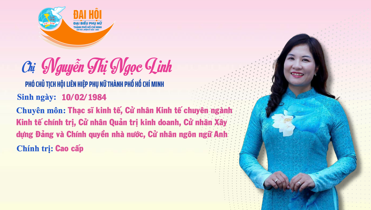 Infographic: Chủ tịch và 5 Phó Chủ tịch Hội LHPN TPHCM nhiệm kỳ 2025 - 2030- Ảnh 4.