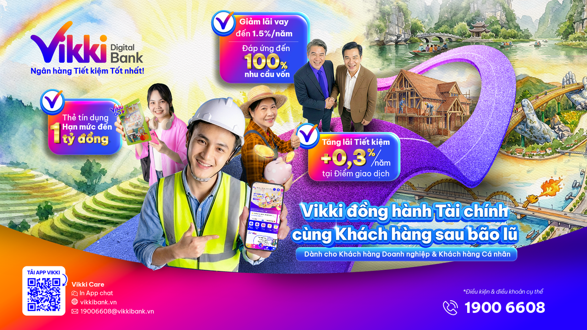 Vikki Bank hỗ trợ tài chính cho bà con vùng lũ- Ảnh 1.