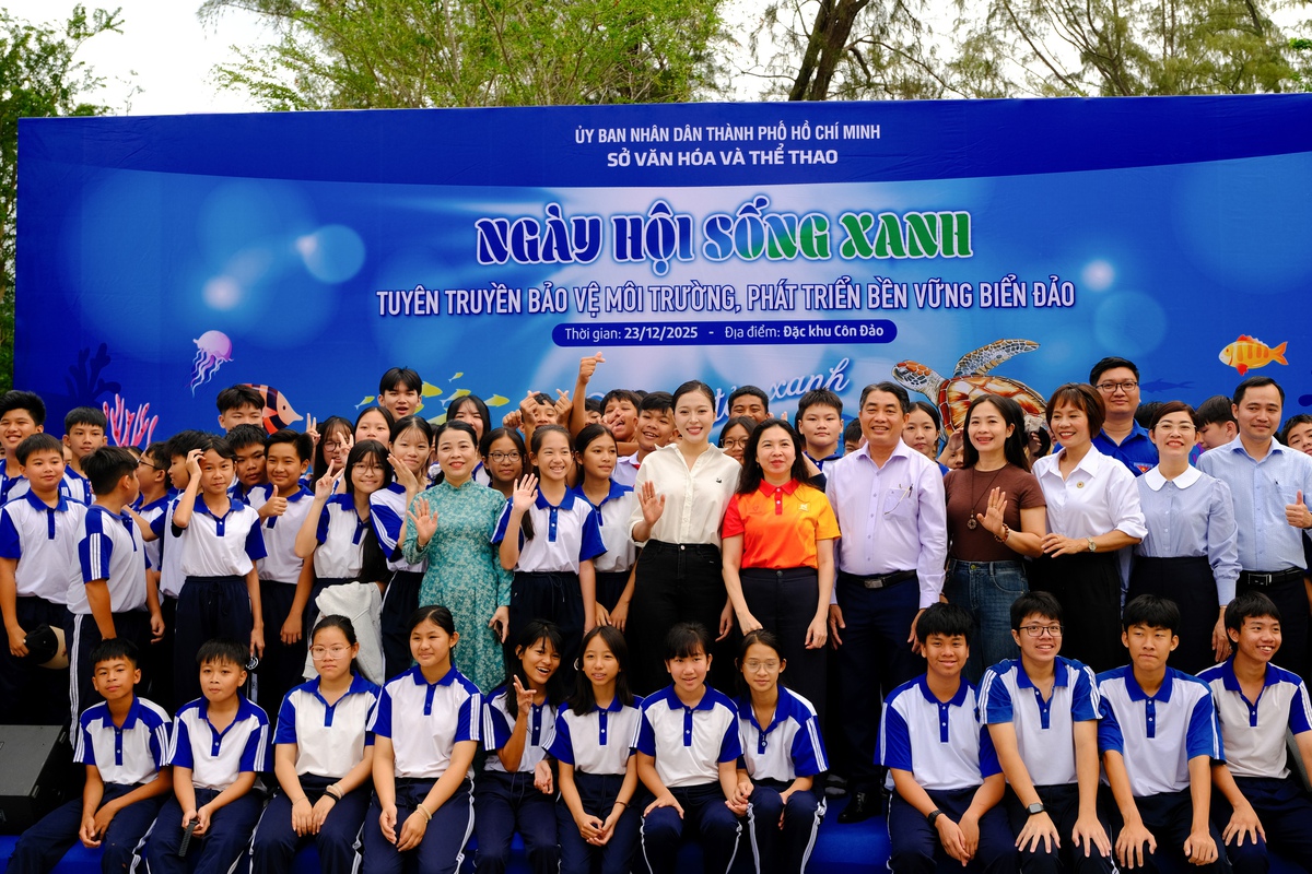 Lan tỏa thông điệp "Vì biển đảo xanh" tại Côn Đảo- Ảnh 1.