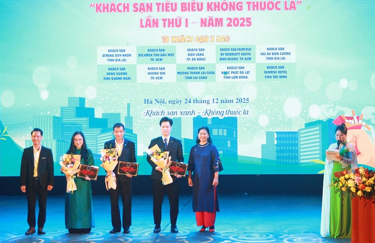 Vinh danh 44 “Khách sạn tiêu biểu không thuốc lá”- Ảnh 3.