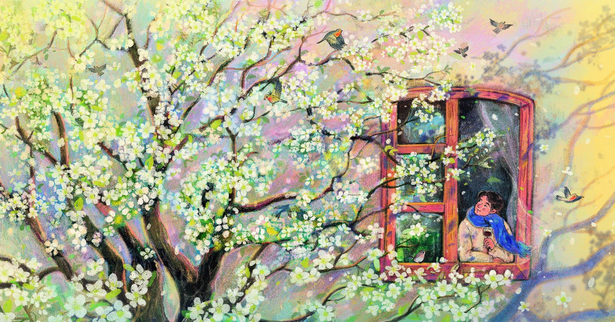 Minh họa của Quyên Thái cho tác phẩm “... Rồi lại xuân” của Nguyễn Tường Bách Minh họa của Quyên Thái cho tác phẩm “... Rồi lại xuân” của Nguyễn Tường Bách