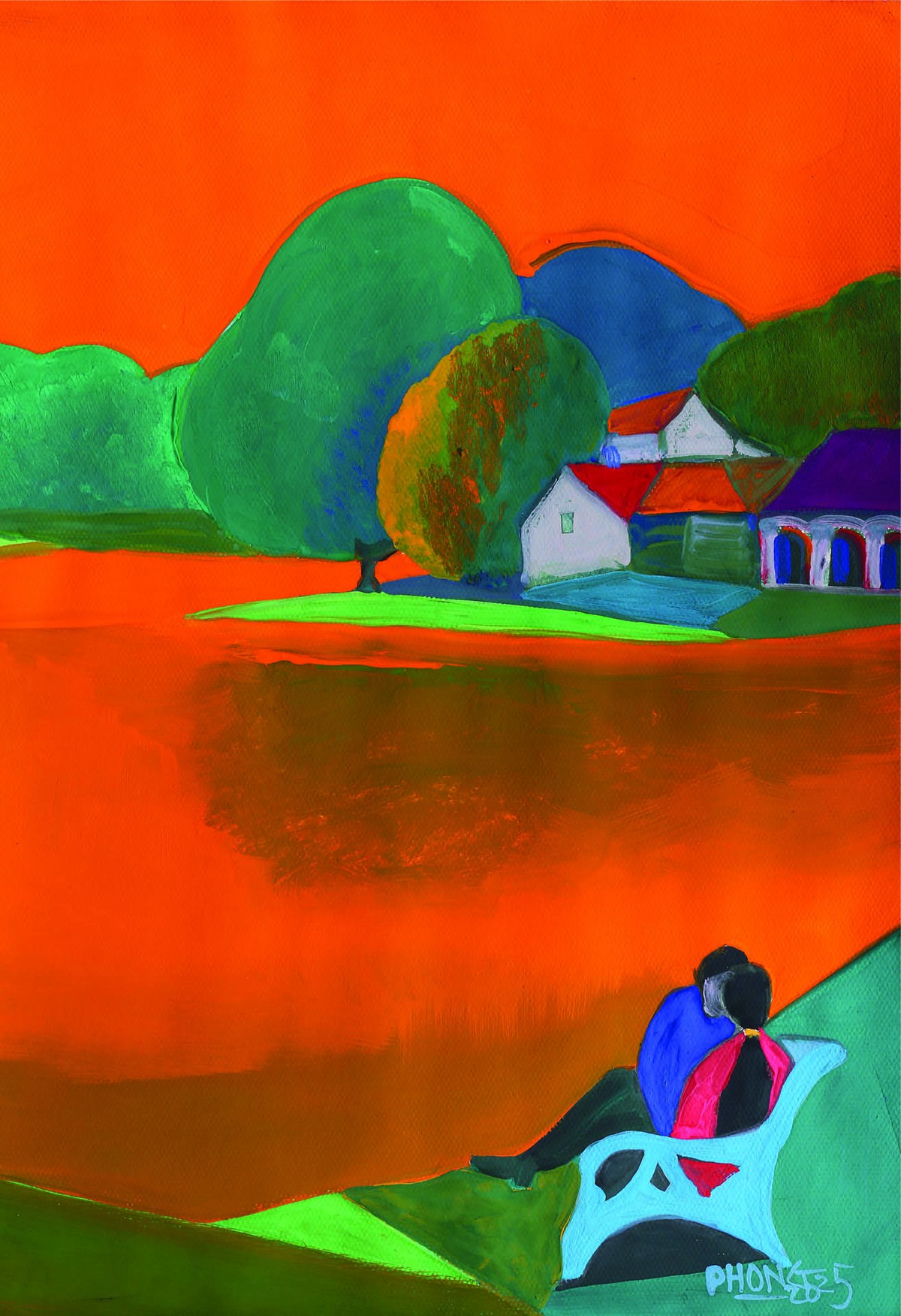 Minh họa của Đào Hải Phong cho tác phẩm “Ngôi nhà bên hồ Thiền Quang” của Phan Cung Việt Minh họa của Đào Hải Phong cho tác phẩm “Ngôi nhà bên hồ Thiền Quang” của Phan Cung Việt