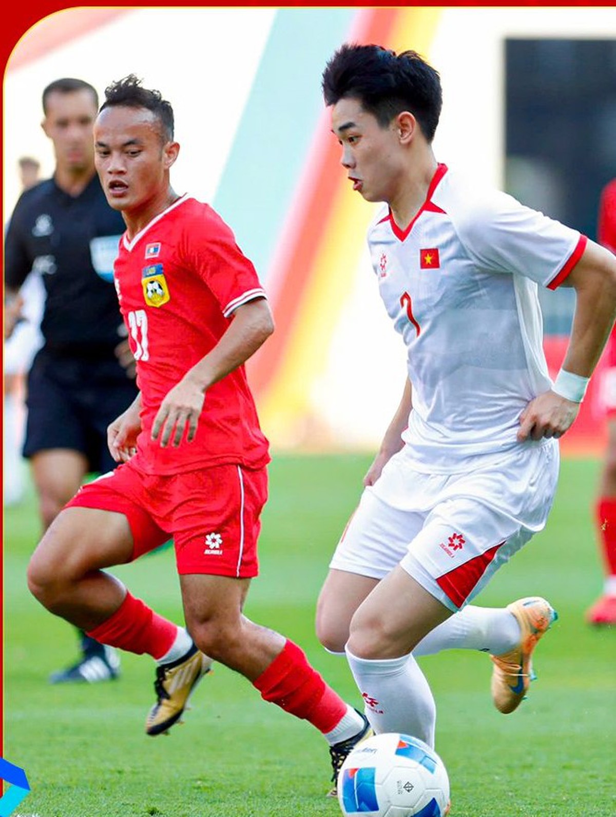 U22 Việt Nam khởi đầu thuận lợi tại môn bóng đá nam SEA Games 33- Ảnh 3.