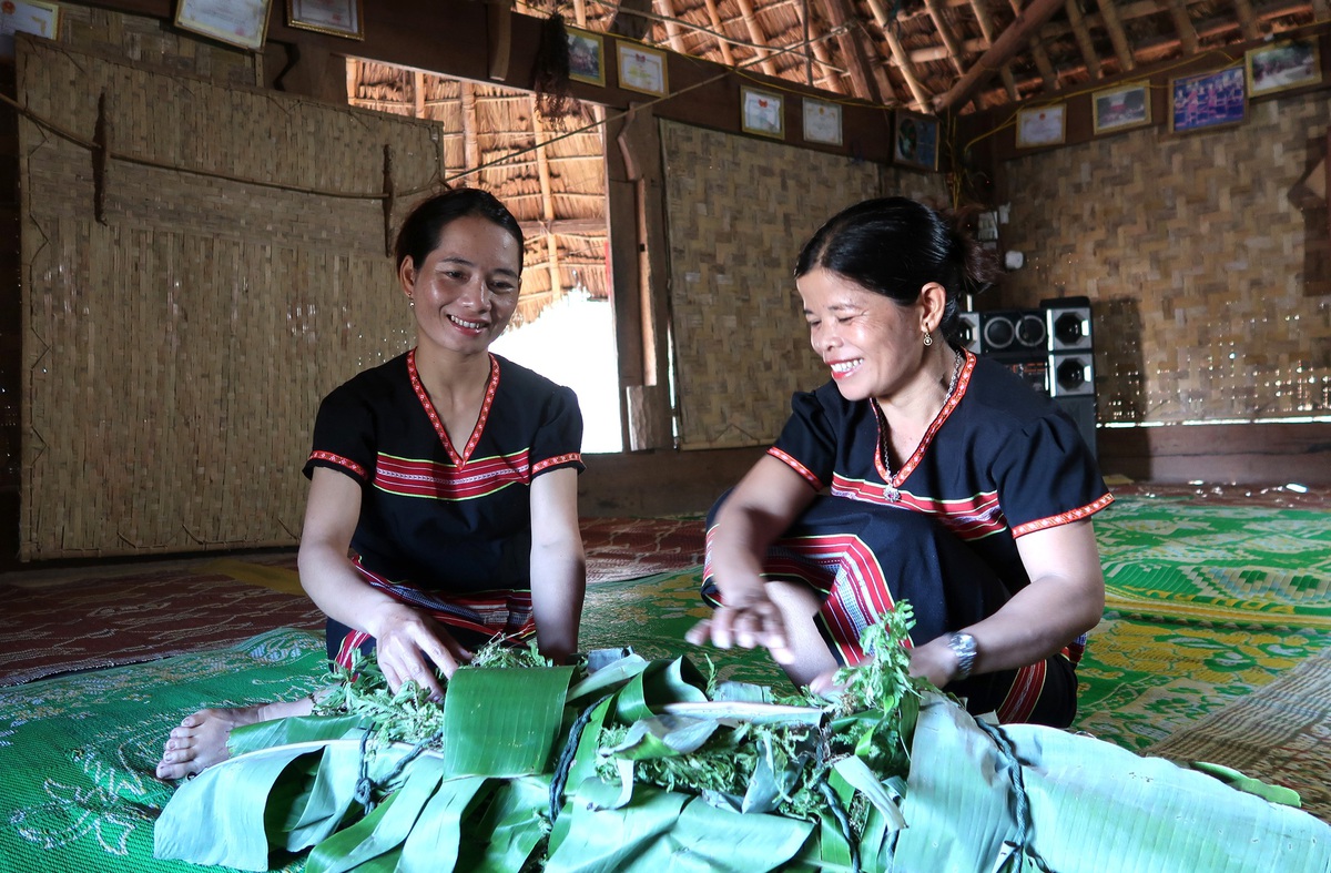 Làng biên giới Đăk Răng rộn ràng phục dựng Lễ mừng lúa mới- Ảnh 12.