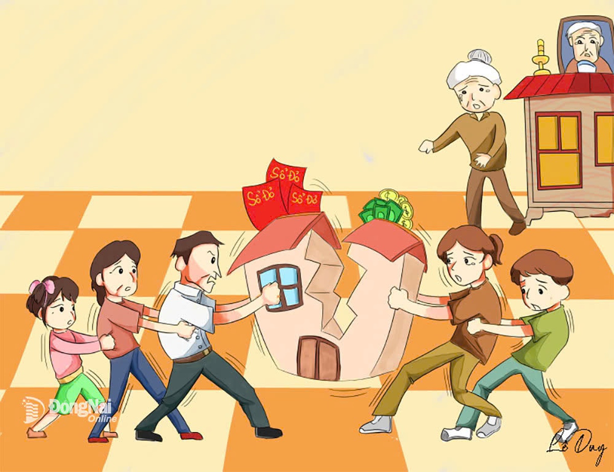 Ở nhiều làng quê hiện nay, không ít những vụ án về thừa kế liên quan đến quyền sử dụng đất do ông bà, cha mẹ để lại Ảnh minh họa: Lê Duy Ở nhiều làng quê hiện nay, không ít những vụ án về thừa kế liên quan đến quyền sử dụng đất do ông bà, cha mẹ để lại Ảnh minh họa: Lê Duy
