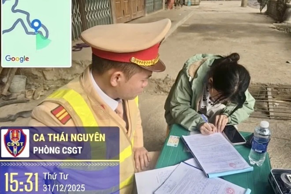 Nữ TikToker lái xe tải dừng xe giữa đường ở Thái Nguyên: Bị phạt 700.000 đồng, công khai xin lỗi - Ảnh 1.