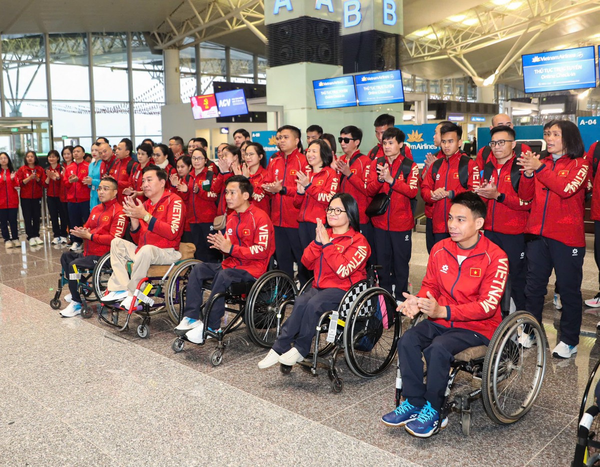 Đoàn thể thao người khuyết tật Việt Nam lên đường tham dự ASEAN Para Games 2026- Ảnh 3.