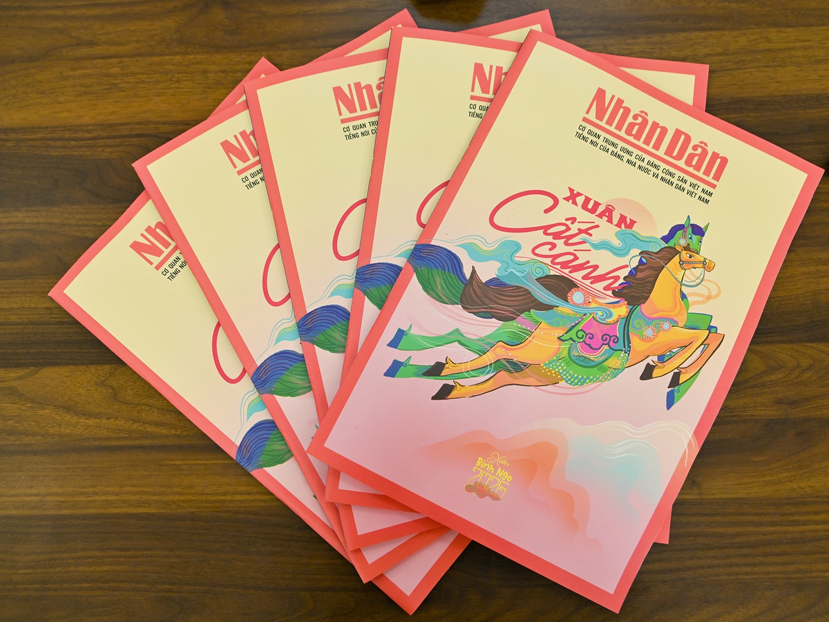 Báo Xuân Nhân Dân 2026 chủ đề "Xuân cất cánh"