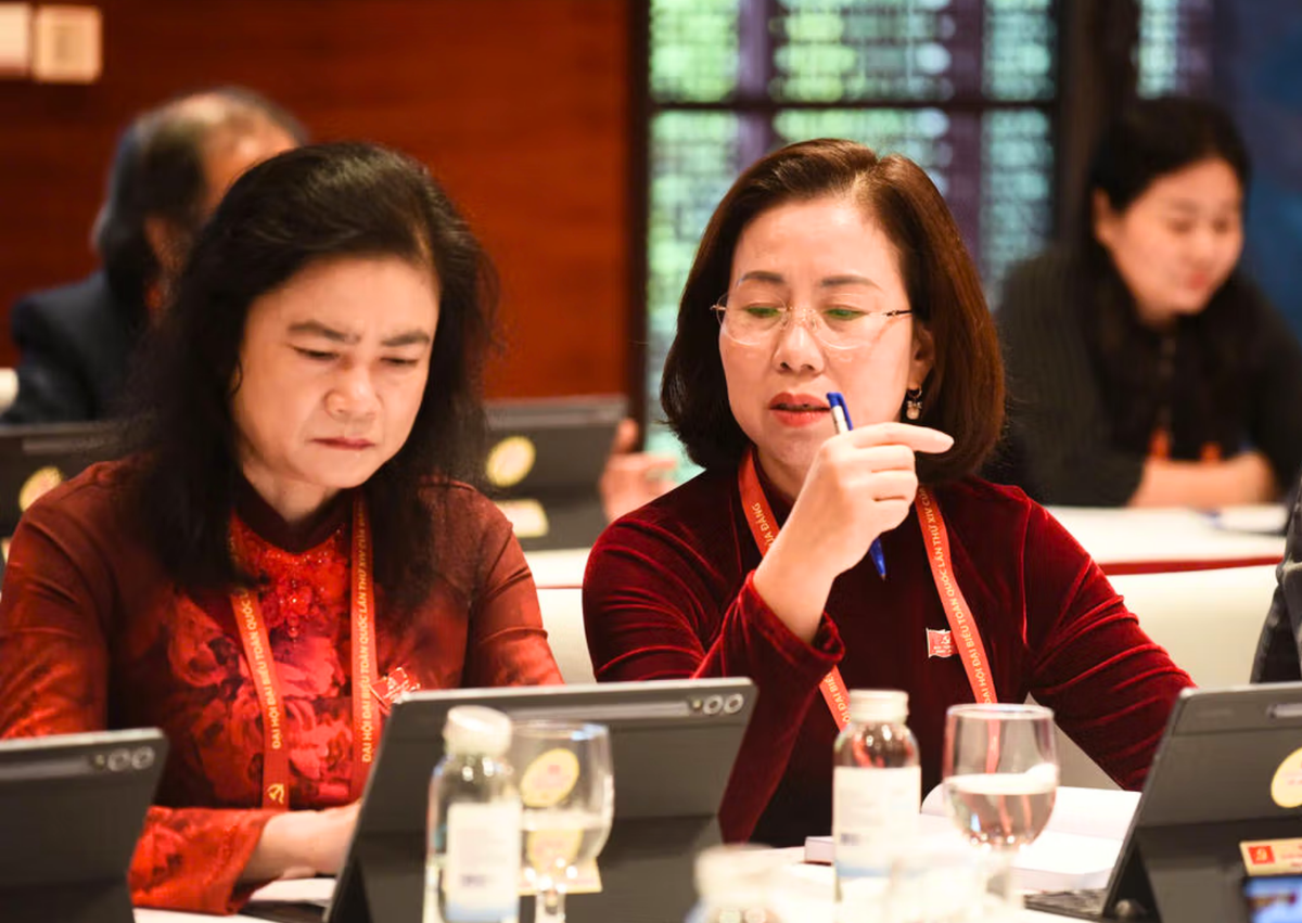 Đại biểu Mặt trận Tổ quốc, các đoàn thể Trung ương thảo luận Văn kiện Đại hội XIV- Ảnh 7.