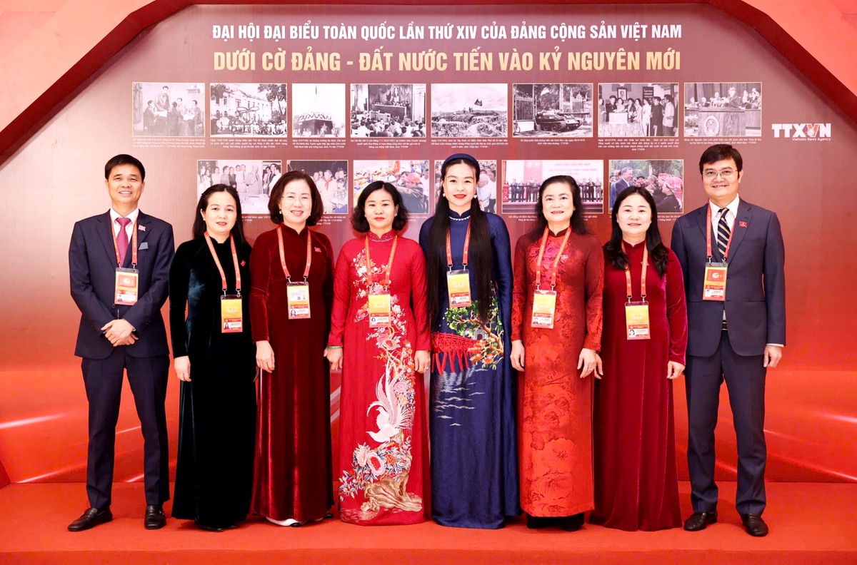 Hình ảnh các đại biểu tại ngày làm việc thứ 3 của Đại hội Đảng toàn quốc lần thứ XIV- Ảnh 3.