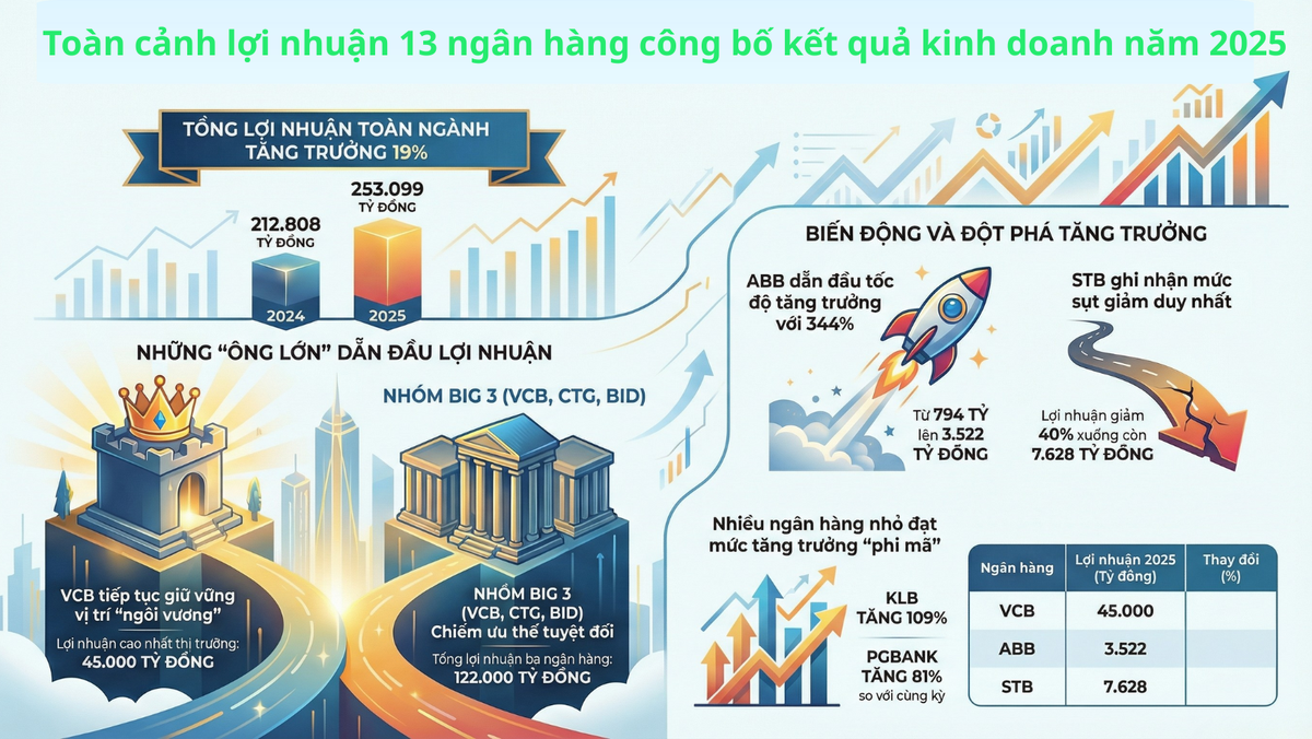 "Điểm danh" lợi nhuận 13 ngân hàng vừa công bố kết quả kinh doanh- Ảnh 2.