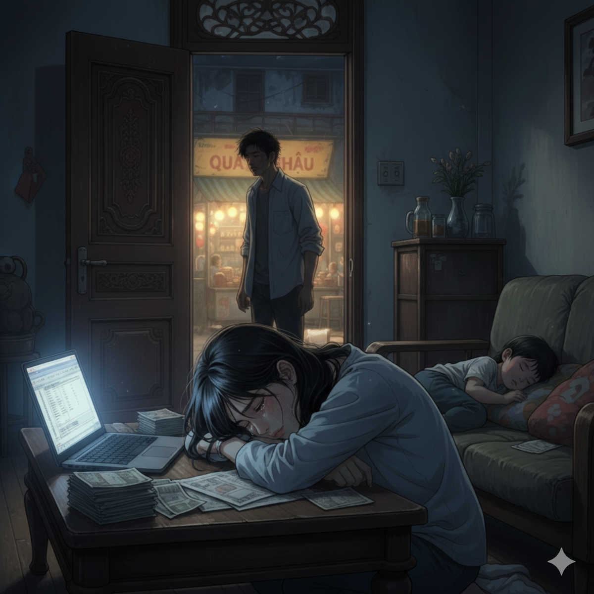 Chồng coi nhà là "trạm dừng chân" và nỗi kiệt sức của người vợ "độc hành"- Ảnh 1.