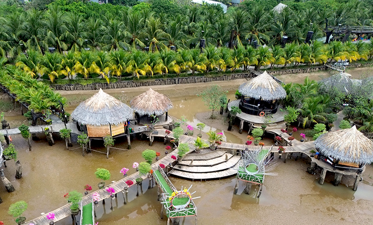 An Giang: Độc đáo rặng dừa "Phúc - Lộc - Thọ" trên Cồn Én- Ảnh 3.