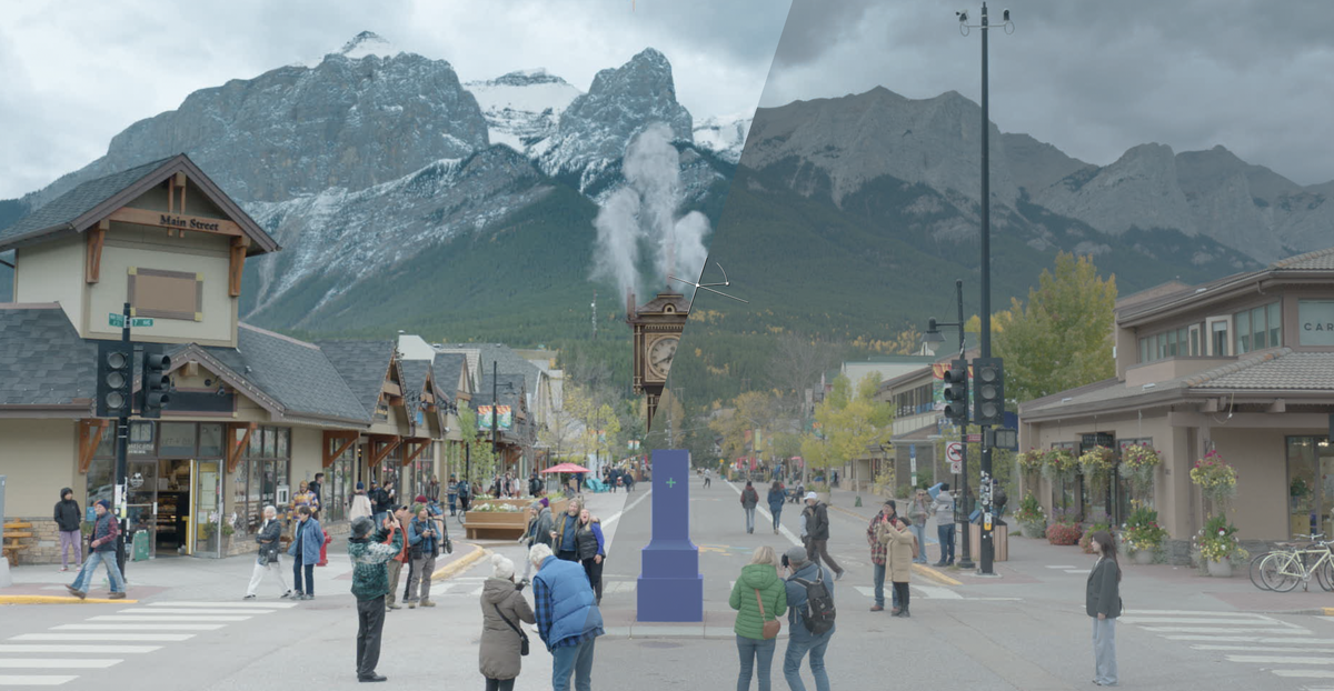 1 phân cảnh áp dụng kỹ xảo trong Tiếng yêu này anh dịch được không? do đội ngũ của Nguyễn Hữu Phụng thực hiện. Ảnh: NVCC