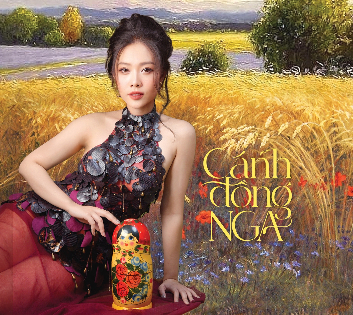 Kim Ngân trong bìa album đầu tiên sau hành trình du học