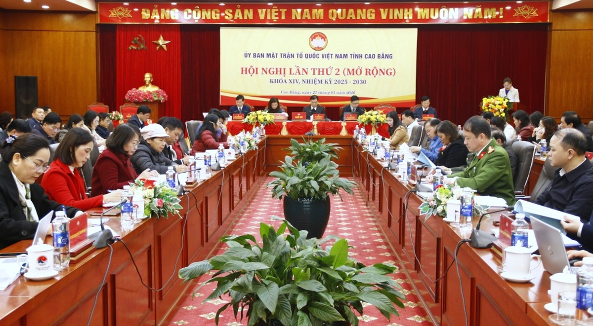 Hiệp thương cử 2 Phó Chủ tịch Ủy ban MTTQ Việt Nam tỉnh Cao Bằng- Ảnh 1.