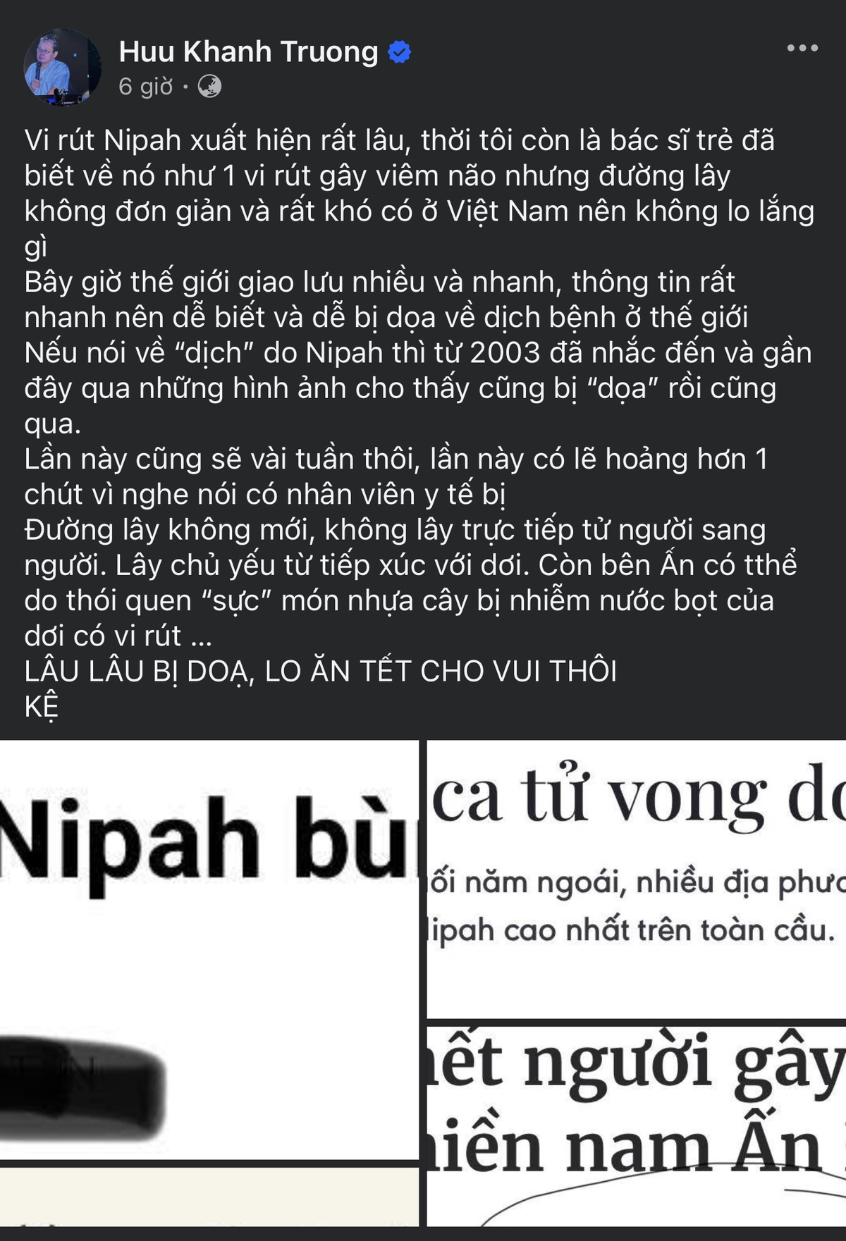 Chuyên gia: Cần cảnh giác với virus Nipah nhưng không nên quá lo lắng- Ảnh 1.