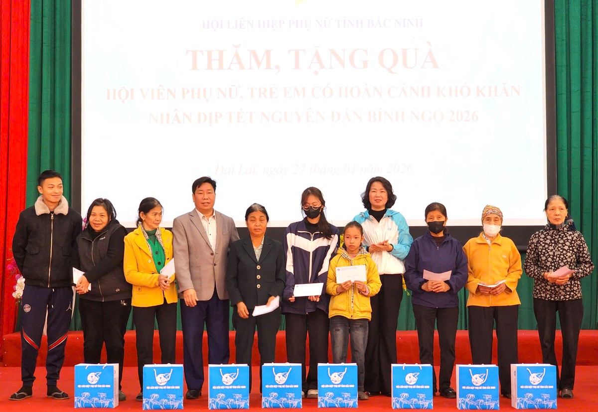Hội LHPN Bắc Ninh: Gần 3.000 suất quà Tết tặng phụ nữ, trẻ em có hoàn cảnh khó khăn- Ảnh 1.