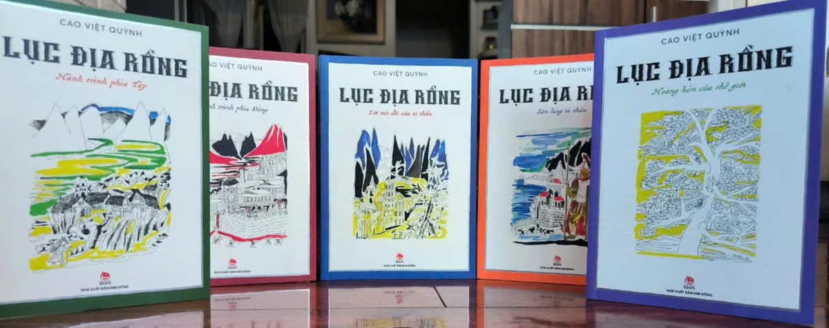 Bộ sách Lục địa rồng của Cao Việt Quỳnh. Ảnh: NXB
