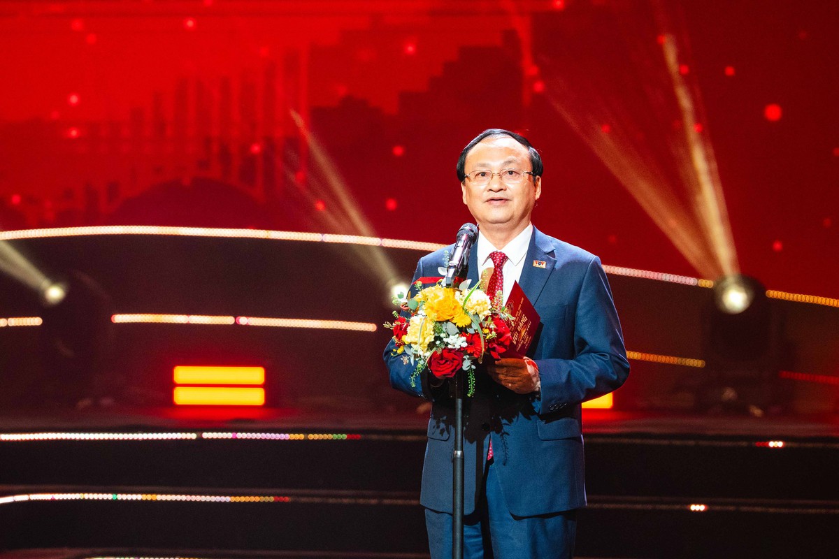 Tổng Giám đốc Đài Tiếng nói Việt Nam Đỗ Sỹ Tiến phát biểu