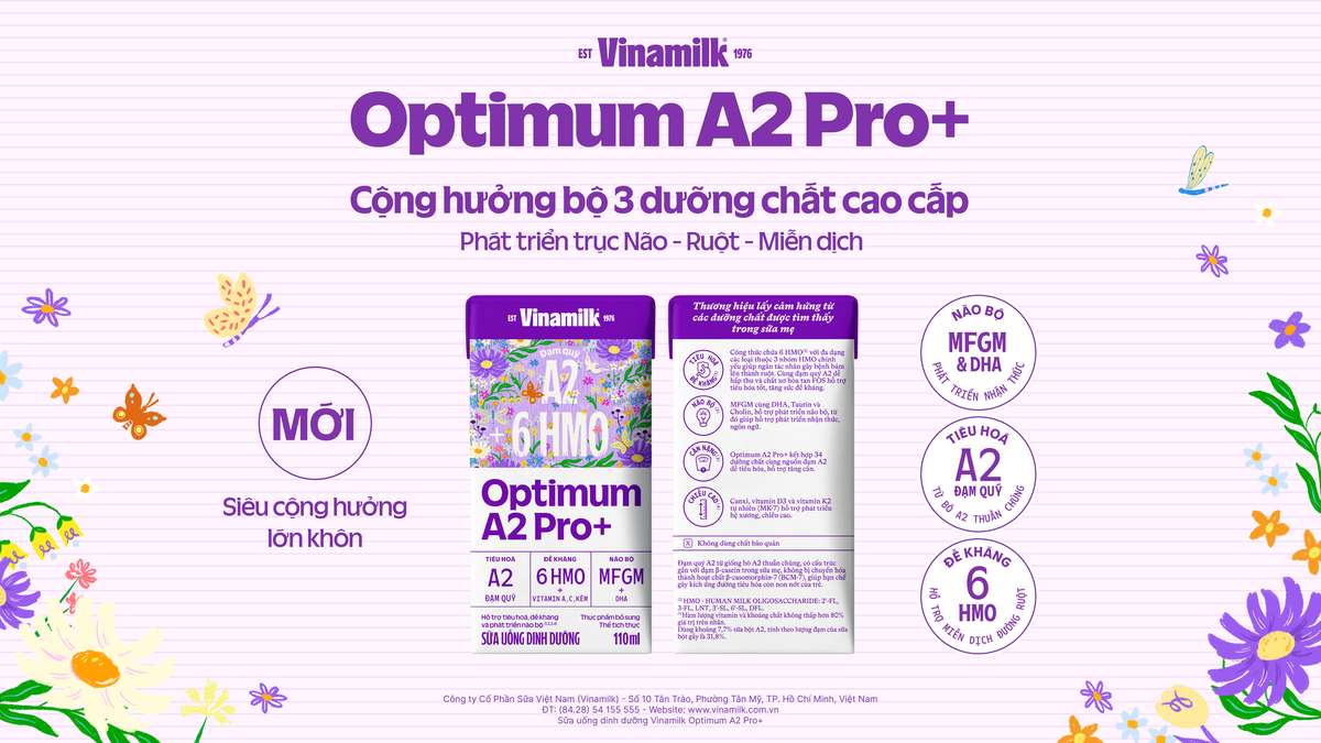 Vinamilk ra mắt Optium A2 Pro+: Siêu sữa uống dinh dưỡng với lợi ích cộng hưởng vượt trội - Ảnh 3. Vinamilk ra mắt Optium A2 Pro+: Siêu sữa uống dinh dưỡng với lợi ích cộng hưởng vượt trội - Ảnh 3.