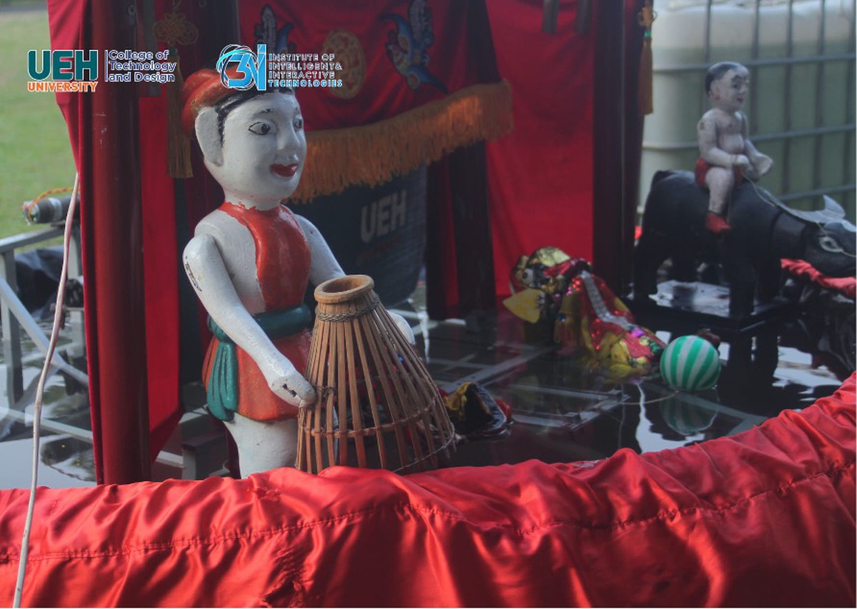 Mô hình robot múa rối nước được thiết kế tỉ mỉ, công phu