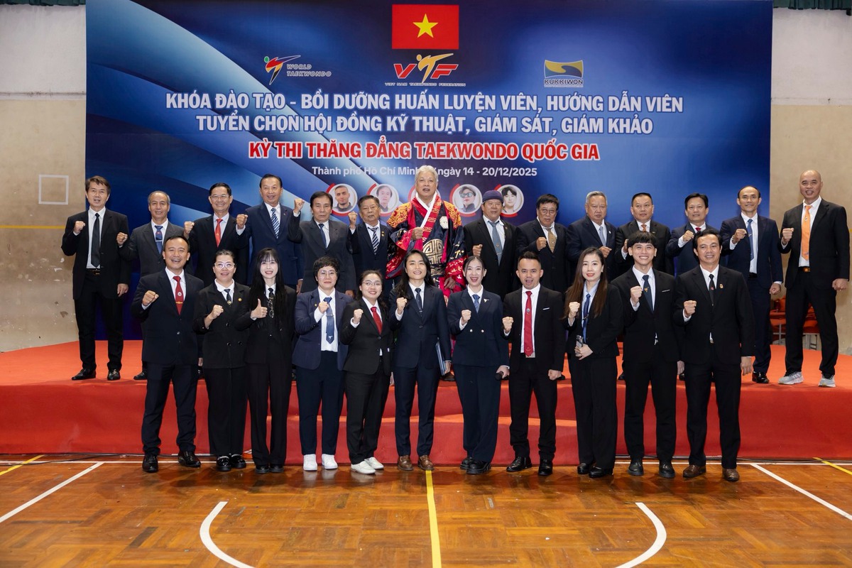 Chị đẹp Châu Tuyết Vân "gây sốt" khi làm trọng tài Taekwondo- Ảnh 3.