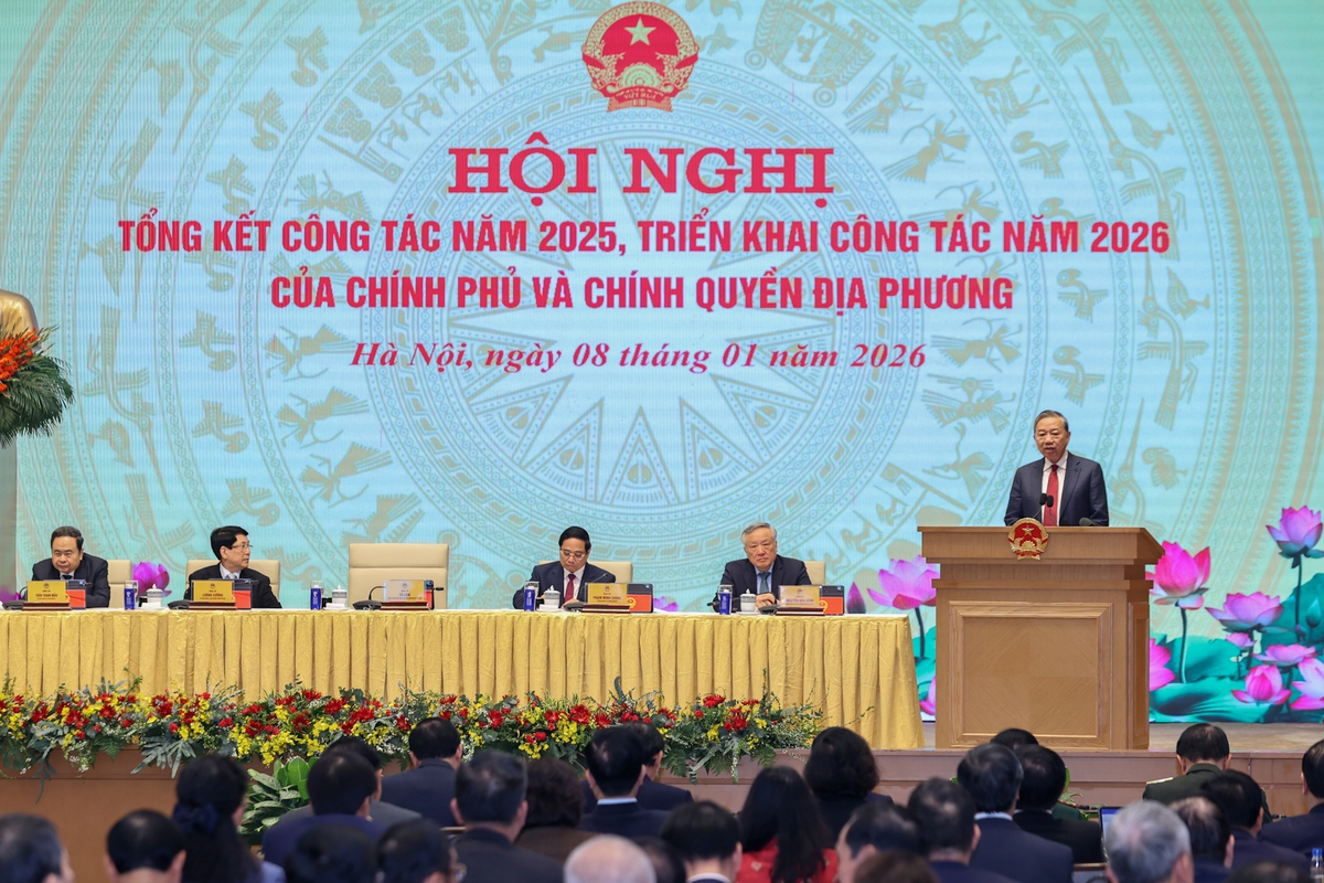 Phát biểu của Tổng Bí thư Tô Lâm tại Hội nghị tổng kết công tác năm 2025, triển khai công tác năm 2026 của Chính phủ và chính quyền địa phương - Ảnh 1. Phát biểu của Tổng Bí thư Tô Lâm tại Hội nghị tổng kết công tác năm 2025, triển khai công tác năm 2026 của Chính phủ và chính quyền địa phương - Ảnh 1.