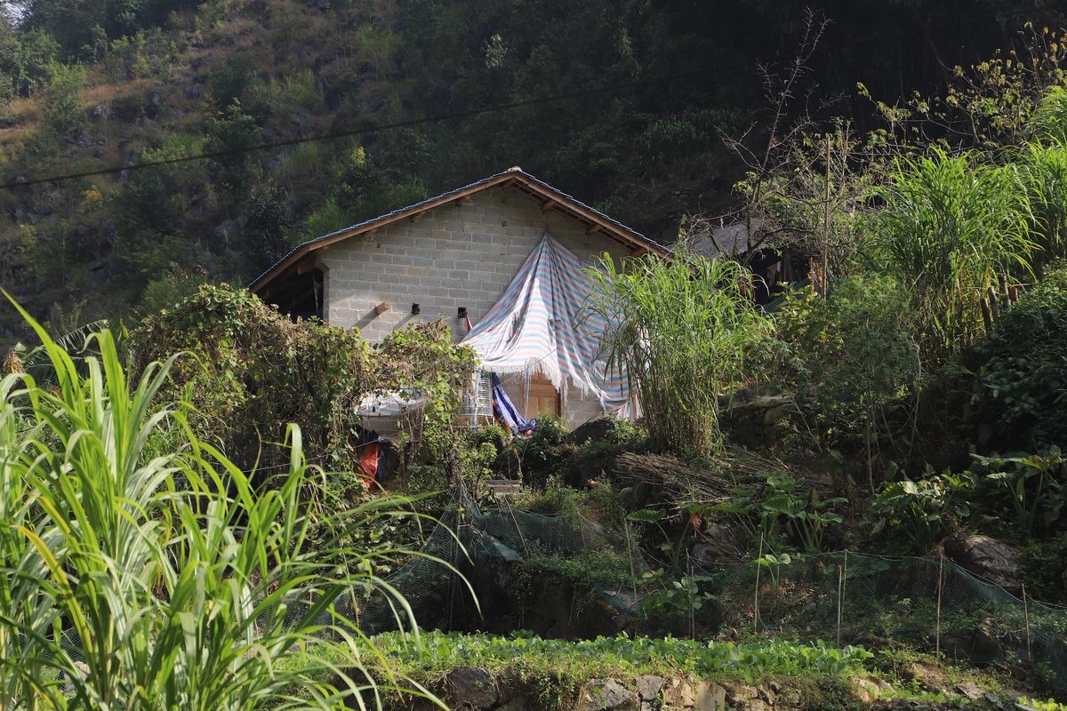 Căn nhà mới xây của gia đình chị Vàng Thị Say