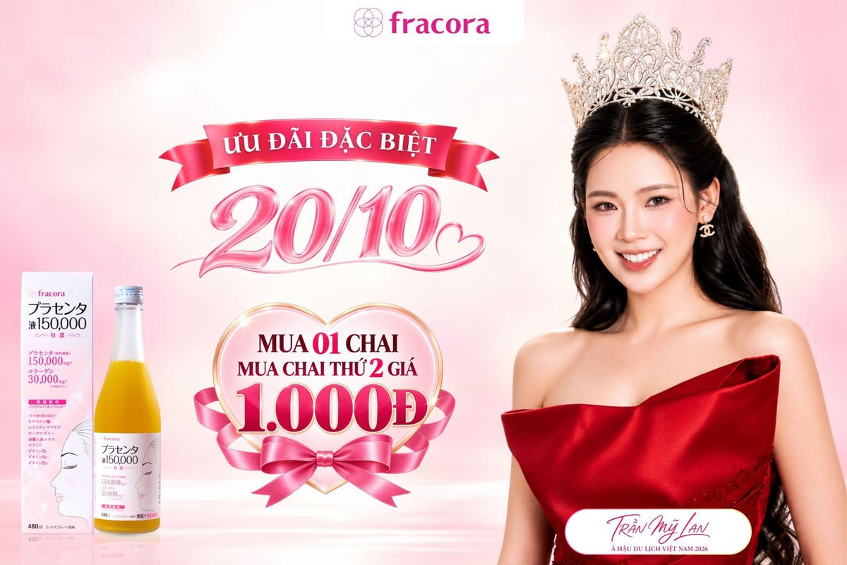Chỉ 1.000 đồng cho chai fracora thứ hai: Đặc quyền tri ân, tôn vinh Phụ nữ Việt Nam 20/10- Ảnh 2.