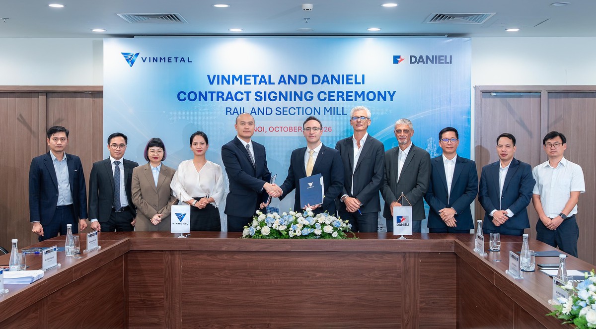VinMetal hợp tác Danieli sản xuất thép ray đường sắt cao tốc và đô thị tại Việt Nam  - Ảnh 1.
