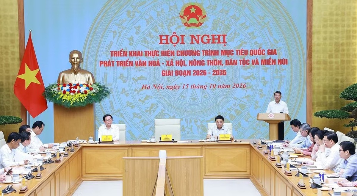 Thủ tướng chủ trì Hội nghị triển khai Chương trình mục tiêu quốc gia phát triển văn hóa-xã hội, nông thôn, dân tộc miền núi - Ảnh 1.