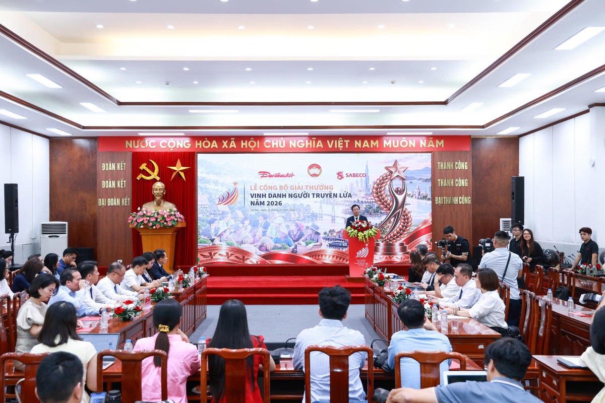 Báo Đại đoàn kết phối hợp với SABECO công bố Chương trình "Vinh danh Người truyền lửa" năm 2026 - Ảnh 1.