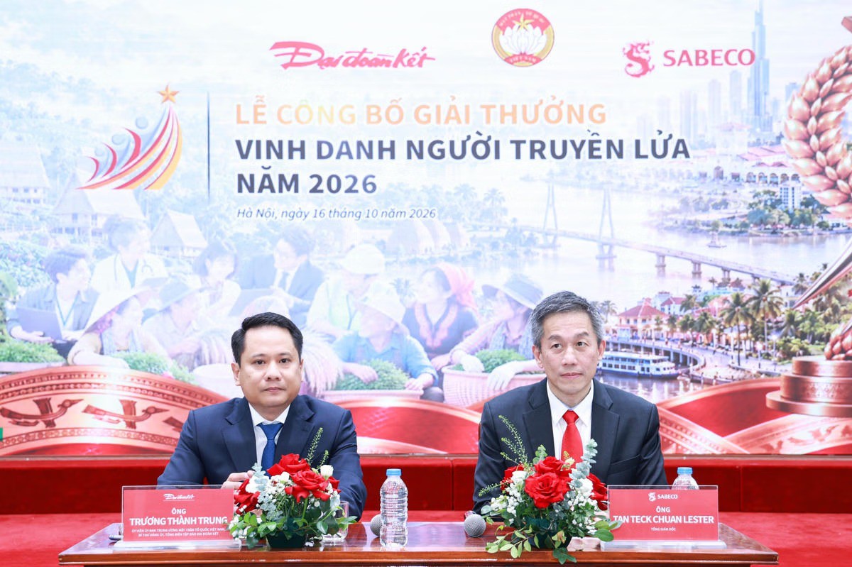 Báo Đại đoàn kết phối hợp với SABECO công bố Chương trình "Vinh danh Người truyền lửa" năm 2026 - Ảnh 5.