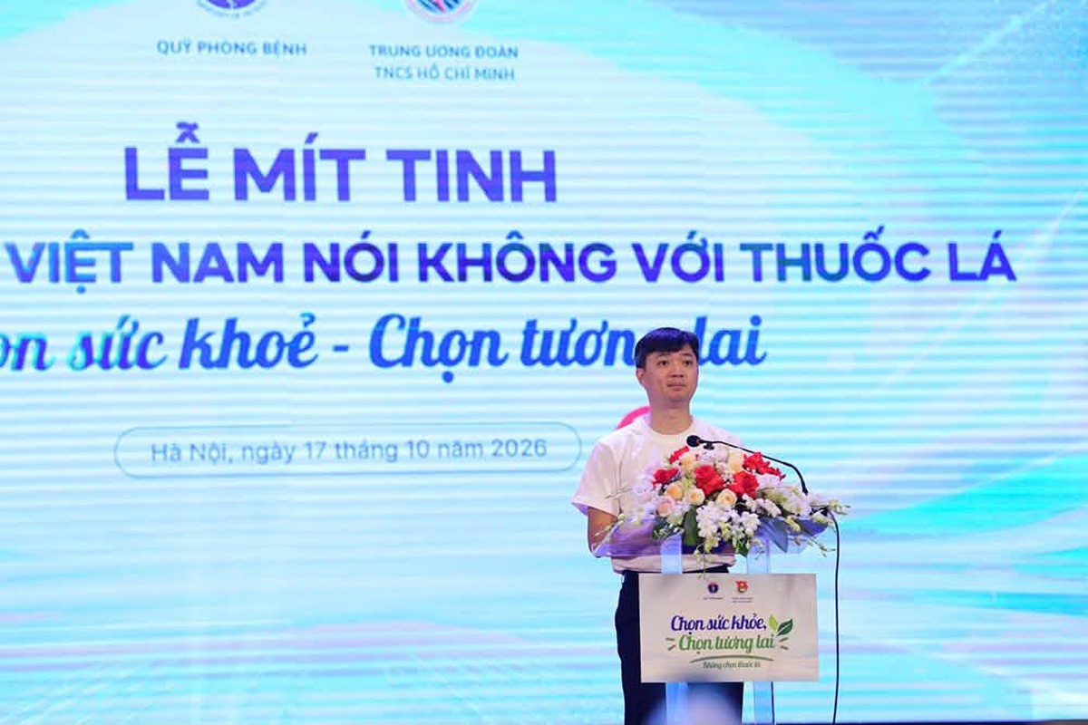 Thanh niên Việt Nam hưởng ứng xây dựng môi trường không khói thuốc lá - Ảnh 1.
