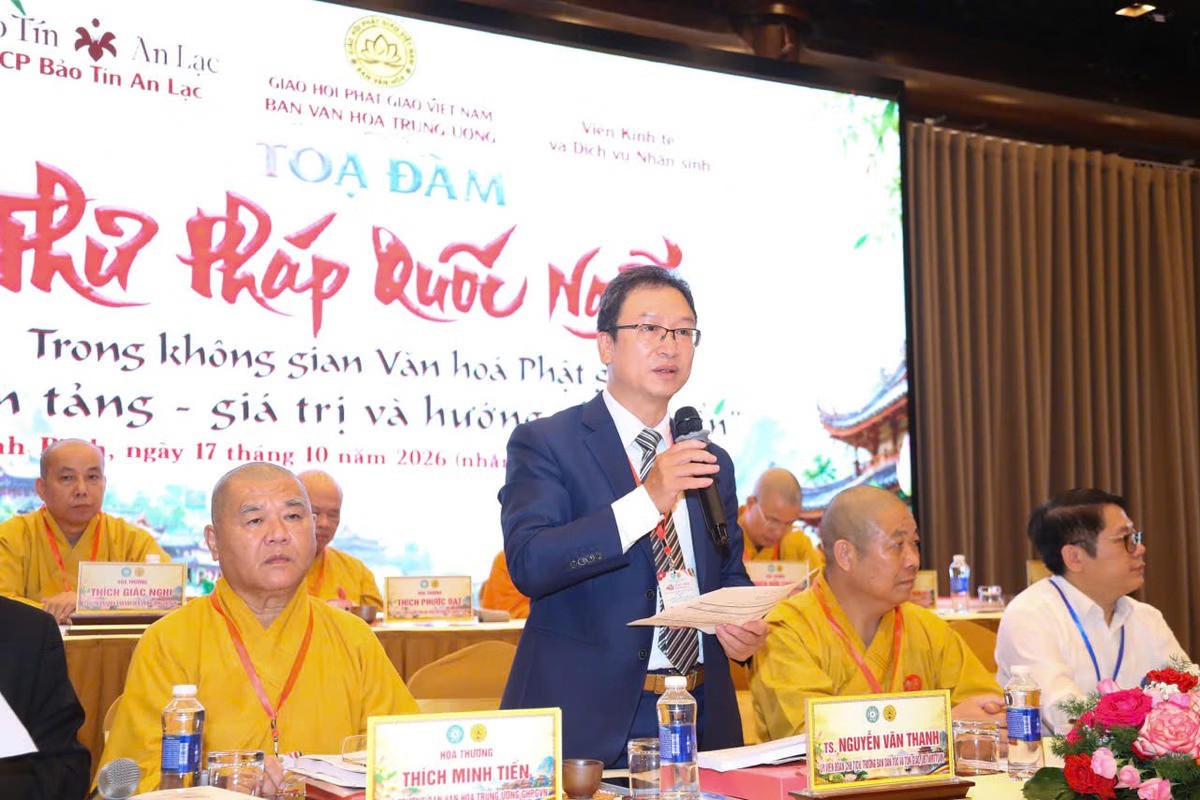 Thư pháp Quốc ngữ sẽ hiện diện ở 20.000 ngôi chùa Việt - Ảnh 1.