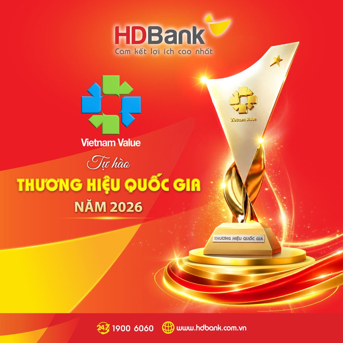HDBank tiếp tục khẳng định vị thế Thương hiệu Quốc gia - Ảnh 1.