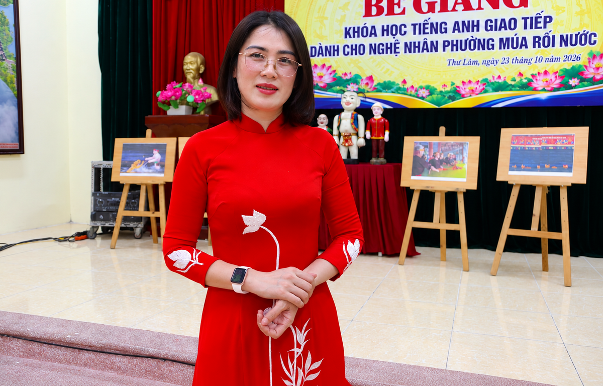 Lớp học tiếng Anh 3 thế hệ của Nghệ nhân rối nước Đào Thục- Ảnh 3.