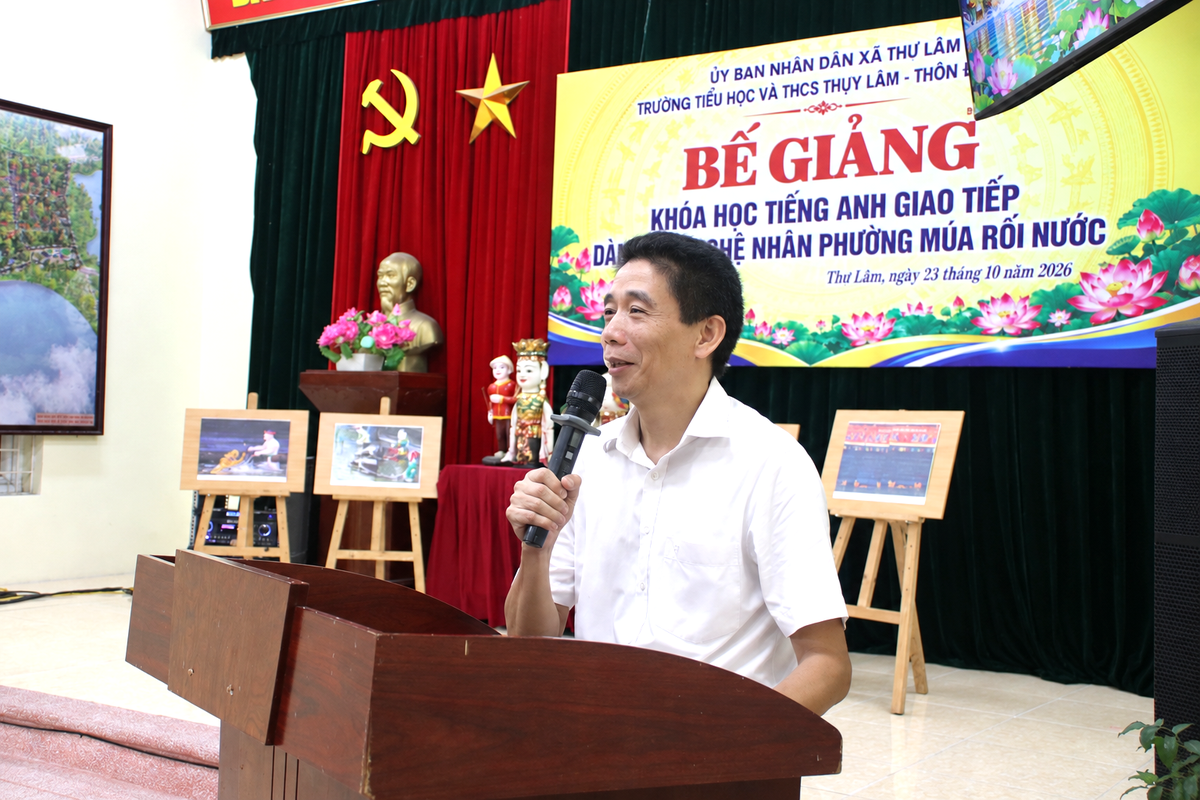 Lớp học tiếng Anh 3 thế hệ của Nghệ nhân rối nước Đào Thục- Ảnh 4.