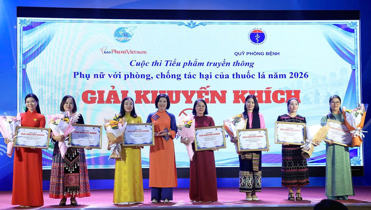 20 tác phẩm đoạt giải Cuộc thi Tiểu phẩm truyền thông "Phụ nữ với phòng, chống tác hại của thuốc lá" năm 2026- Ảnh 3.