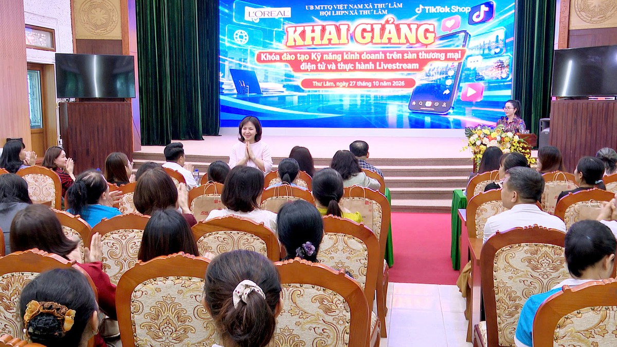 Thư Lâm: Đào tạo kỹ năng kinh doanh trên sàn thương mại điện tử và thực hành Livestream cho phụ nữ và người dân - Ảnh 1.