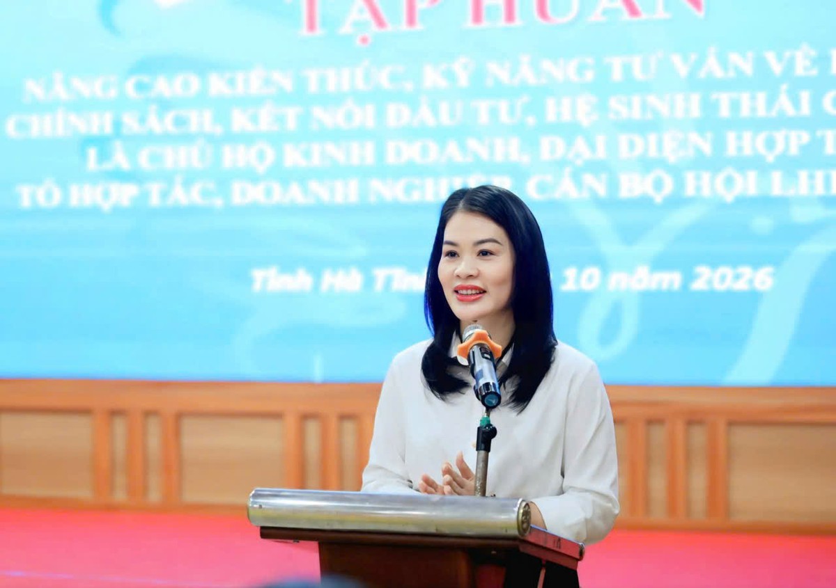 Hà Tĩnh trang bị kiến thức pháp lý, kỹ năng quản trị cho phụ nữ khởi nghiệp - Ảnh 1.