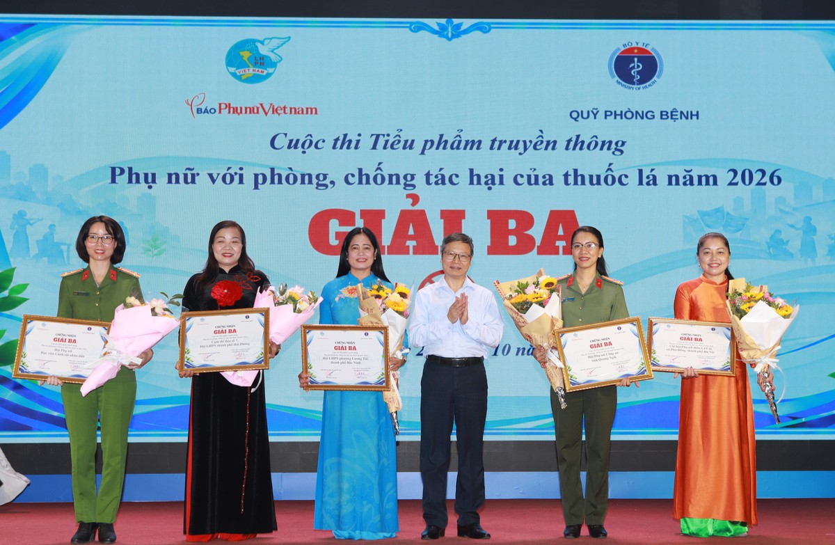 20 tác phẩm đoạt giải Cuộc thi Tiểu phẩm truyền thông "Phụ nữ với phòng, chống tác hại của thuốc lá" năm 2026- Ảnh 2.
