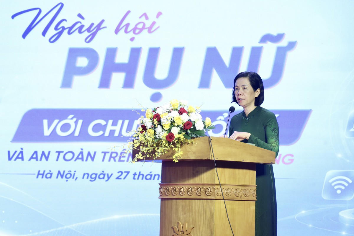 Sôi động "Ngày hội Phụ nữ với chuyển đổi số và an toàn trên không gian mạng"- Ảnh 1.