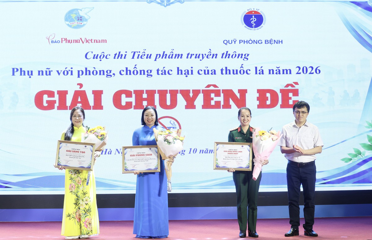 20 tác phẩm đoạt giải Cuộc thi Tiểu phẩm truyền thông "Phụ nữ với phòng, chống tác hại của thuốc lá" năm 2026- Ảnh 4.