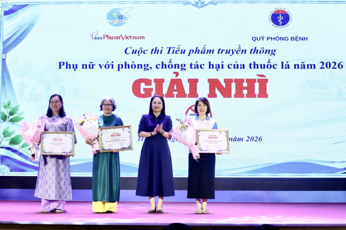 20 tác phẩm đoạt giải Cuộc thi Tiểu phẩm truyền thông "Phụ nữ với phòng, chống tác hại của thuốc lá" năm 2026- Ảnh 1.