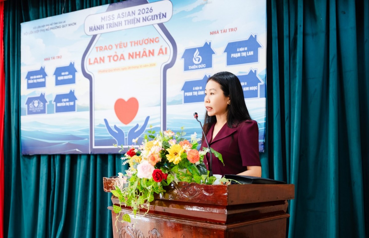 Miss Asian 2026 cùng Hội LHPN phường Quy Nhơn trao quà cho phụ nữ khó khăn - Ảnh 1.